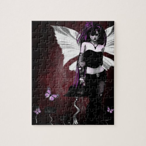 Gothic Butterfly Jigsaw Puzzle