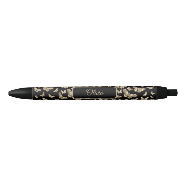 Gothic Butterfly pattern Personalized Pen (Front)