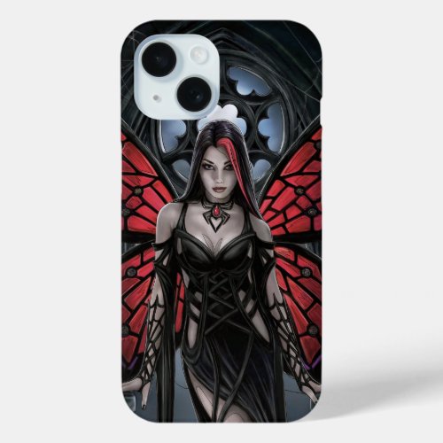 Gothic Butterfly Queen iPhone 15 Case