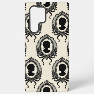 Gothic Cameo Silhouette Pattern Samsung Galaxy S22 Ultra Case
