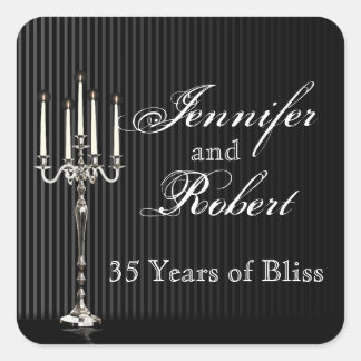 Gothic Candelabra Stripe Envelope Seal