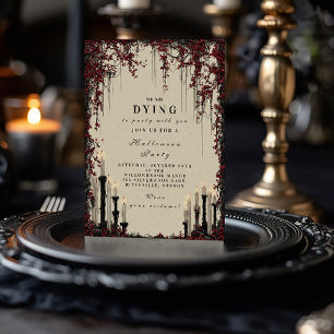 Gothic Candlelight Halloween Soirée Invitation