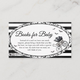 Gothic Carriage Halloween Baby Books for Baby Enclosure Card