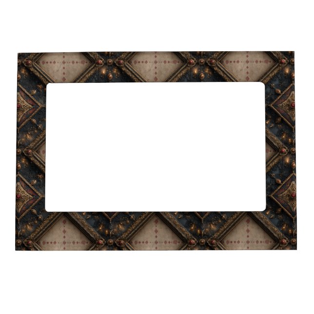 Gothic Carved Woodwork Pattern (1) Magnetic Frame (Front)