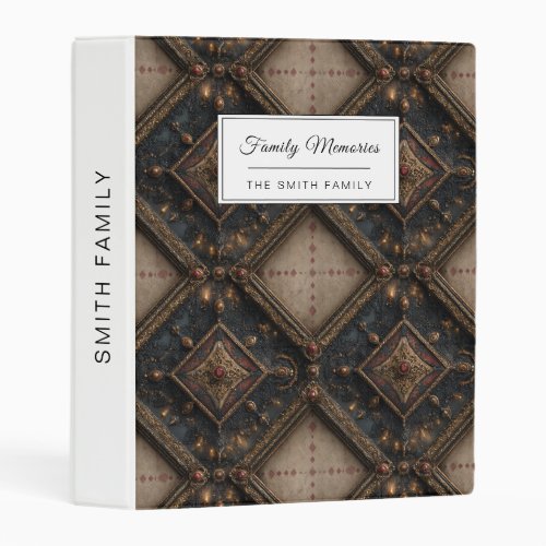 Gothic Carved Woodwork Pattern (1) Mini Binder