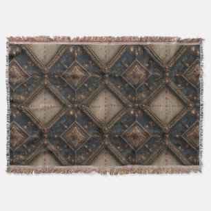 Gothic Carved Woodwork Pattern (1) Throw Blanket