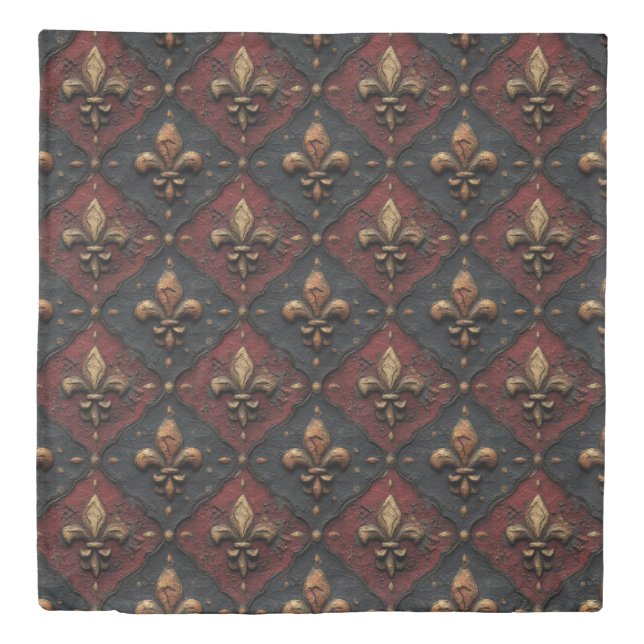 Gothic Carved Woodwork Pattern (2) Duvet Cover (Front)