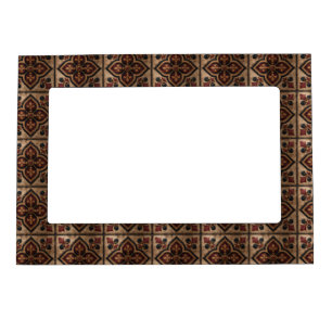 Gothic Carved Woodwork Pattern (3) Magnetic Frame