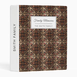 Gothic Carved Woodwork Pattern (3) Mini Binder