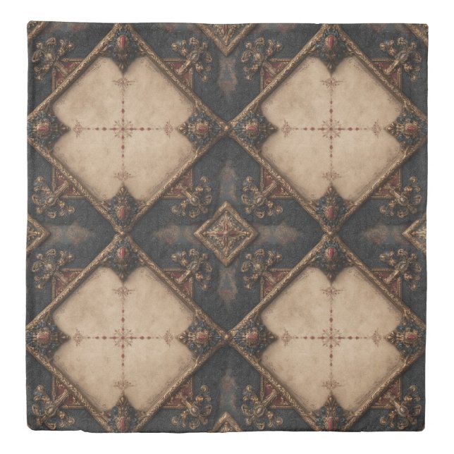 Gothic Carved Woodwork Pattern (4) Duvet Cover (Front)