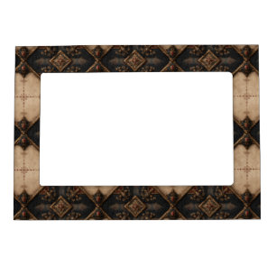 Gothic Carved Woodwork Pattern (4) Magnetic Frame