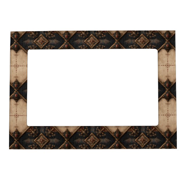 Gothic Carved Woodwork Pattern (4) Magnetic Frame (Front)