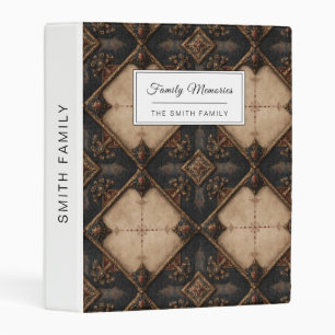 Gothic Carved Woodwork Pattern (4) Mini Binder
