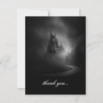 Gothic Castle Wedding Thank You by gothicbusiness at Zazzle