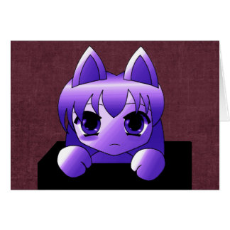 Gothic Cat Girl Cards