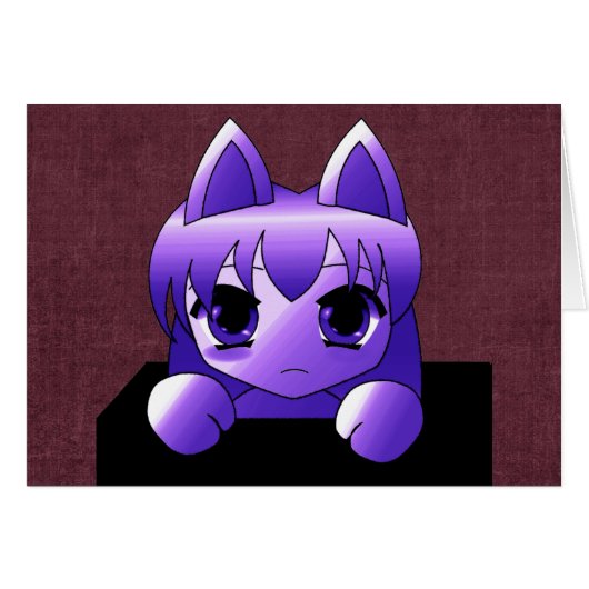 Gothic Cat Girl Cards (Front Horizontal)