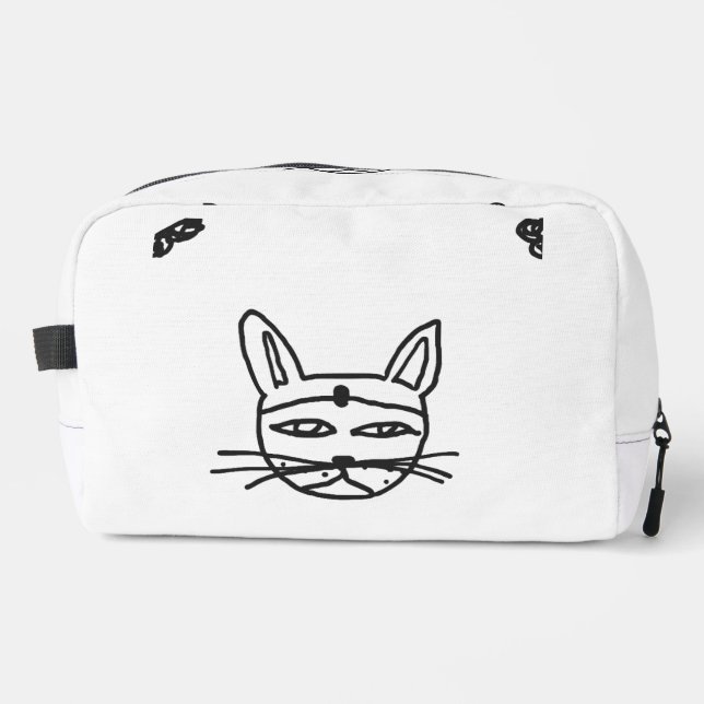 Gothic cat pencil bag (Front)