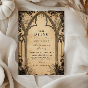 Gothic Cathedral Arch Halloween Invitation