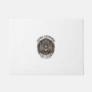 Gothic Cathedral Cat Cat Graphic Tee Art - Gothic Doormat