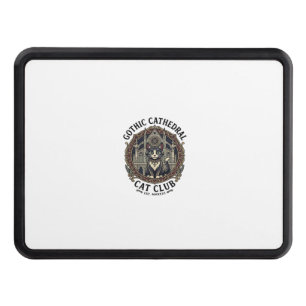 Gothic Cathedral Cat Cat Graphic Tee Art - Gothic Hitch Cover