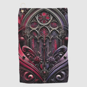 Gothic Cathedral Design Golf Towel