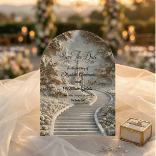 Gothic Cathedral Fairytale Elegance Save The Date