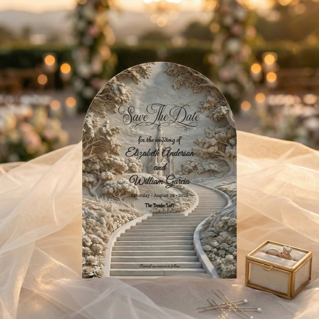 Gothic Cathedral Fairytale Elegance Save The Date (Creator Uploaded)