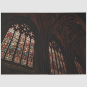 Gothic Cathedral Window Decoupage Paper – Dark Med