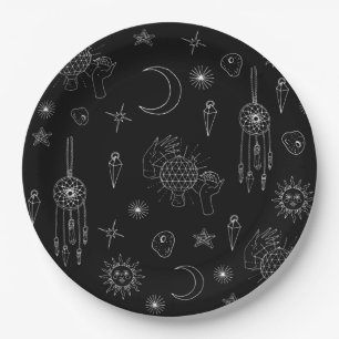 Gothic Celestial Paper Plates