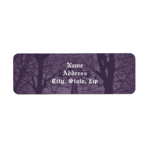 Gothic celtic cross tombstone dark and spooky label