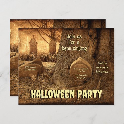 Gothic Cemetery Tombstones Budget Halloween Party