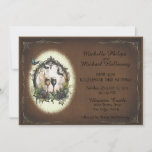 Gothic Champagne Dreams Wedding Invitation