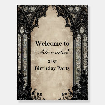 Gothic Chandelier Midnight Birthday