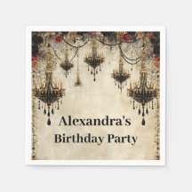 Gothic Chandelier Roses Birthday