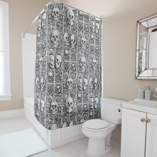 Gothic Charnel House  Shower Curtain (In Situ)