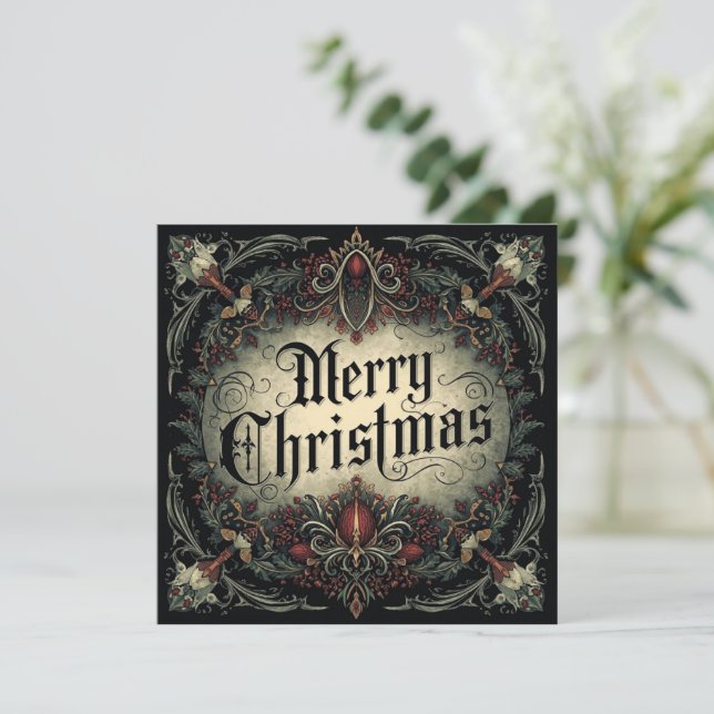 gothic christmas card (Standing Front)