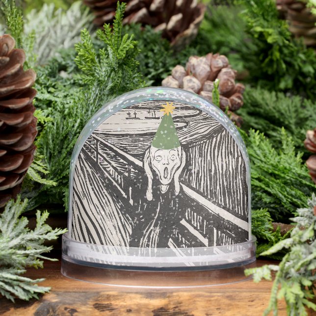 Gothic Christmas Dark Vintage Humor Snow Globe (Winter)
