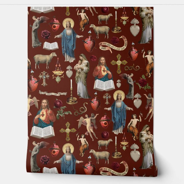 Gothic Christmas Savior of the world- Jesus Christ Wallpaper (Unrolling)
