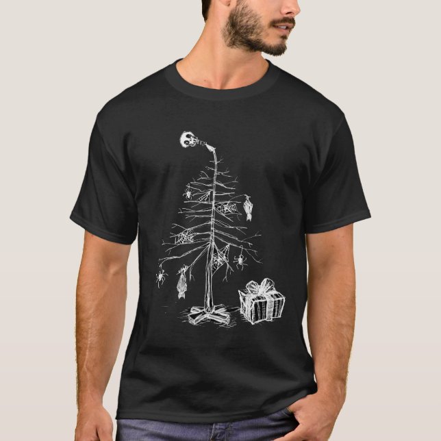 Gothic Christmas Tree T-Shirt (Front)
