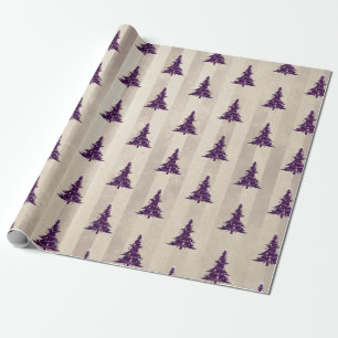 Gothic Christmas Tree Wrapping Paper