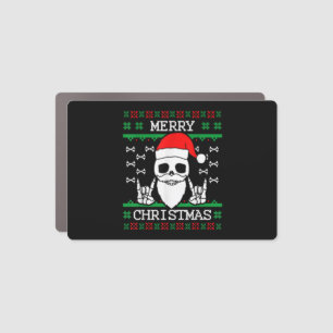 Gothic Christmas Ugly Skull Rock Christmas Gift Car Magnet