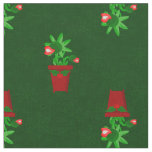 gothic christmas venus flytrap spookmas fabric