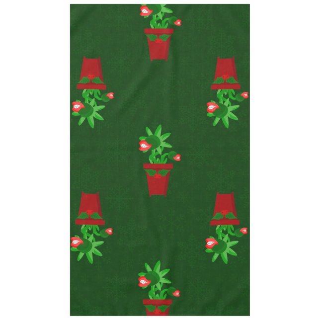 gothic christmas venus flytrap spookmas tablecloth (Front)