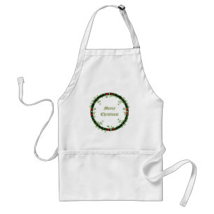 Gothic Christmas Wreath Custom Adult Apron