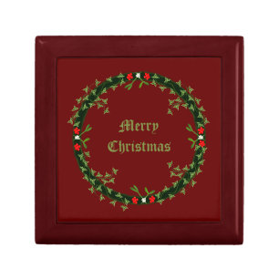 Gothic Christmas Wreath Custom Gift Box