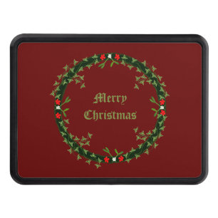 Gothic Christmas Wreath Custom Hitch Cover
