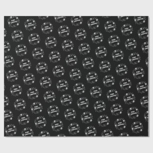 Gothic Christmas Wreath Wrapping Paper