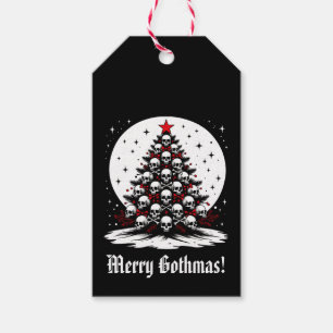 Gothic Chrsitmas Tree I Gift Tags