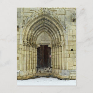 Gothic Church Door Postcard