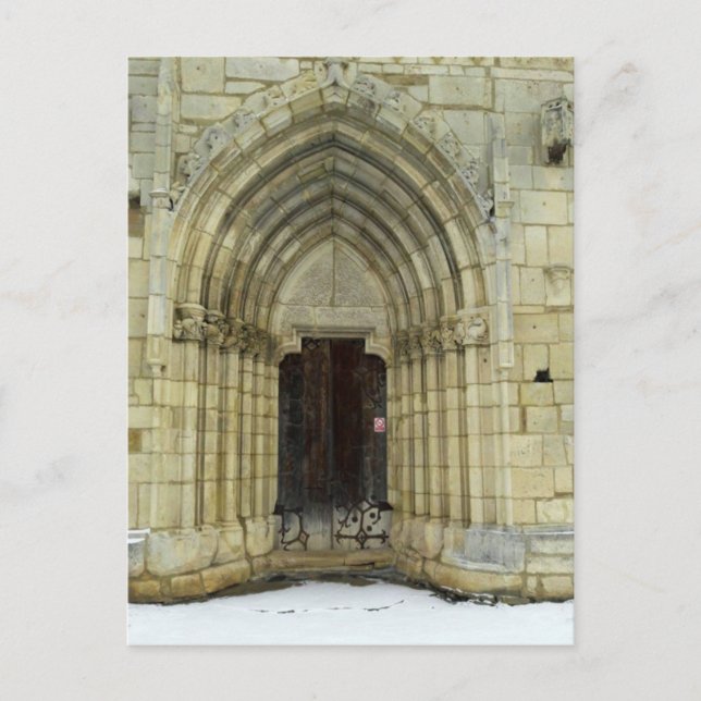 Gothic Church Door Postcard (Front)